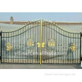 black and gold wrought iron main gate YL-E051